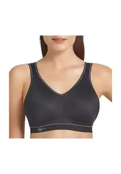 Легкий и прочный дышащий спортивный бюстгальтер под грудью для женщин Anita, черный
