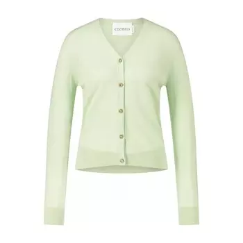 Легкий кардиган из льна Closed, зеленый