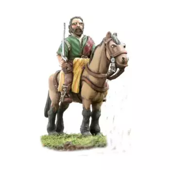 Легкий кавалерист с мечом и щитом, Historical Miniatures - Medieval - Scots, Brave Heart (28mm) (Mirliton SG)