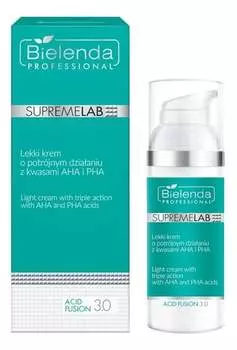 Легкий крем тройного действия с AHA и PHA кислотами 50мл Bielenda Professional Supremelab