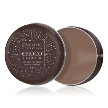 Легкий кремовый бронзатор для контурной пластики лица 02 Eveline Cosmetics Choco Glamour, 20 гр