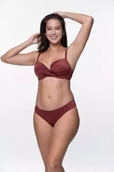 Легкий лиф бикини с мягкой подкладкой Azores Dorina, красный