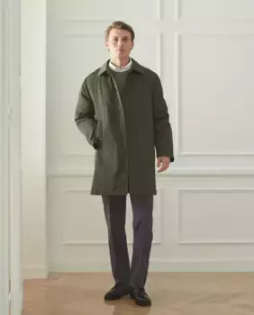 Легкий мужской тренч с терморегулирующей подкладкой тинсулейт Emidio Tucci, цвет Kaki