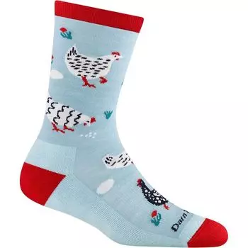 Легкий носок Mother clucker crew с амортизацией Darn Tough, цвет skylight