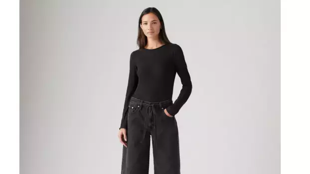 Легкий облегающий топ Levi's, цвет Caviar - Black