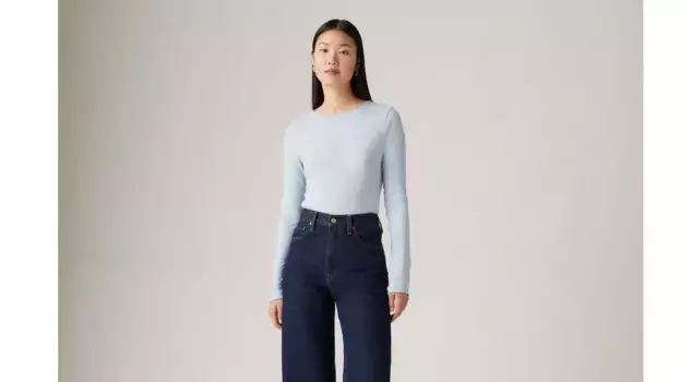 Легкий облегающий топ Levi's, синий