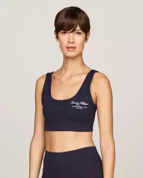 Легкий поддерживающий спортивный бюстгальтер Tommy Hilfiger, темно-синий