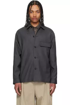 Легкий приталенный овершот Lemaire, серый