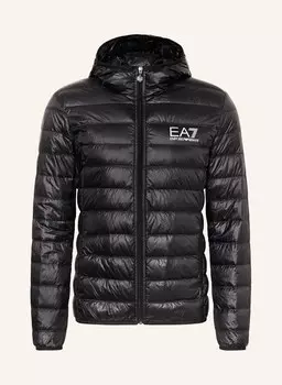 Легкий пуховик Ea7 Emporio Armani, черный