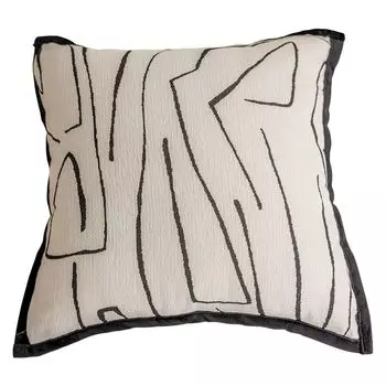 Легкий роскошный чехол на подушку, удобная молния, декоративная синель, черно-белый лесной жаккардовый квадратный чехол для подушки, домашний декор-B Stuttg