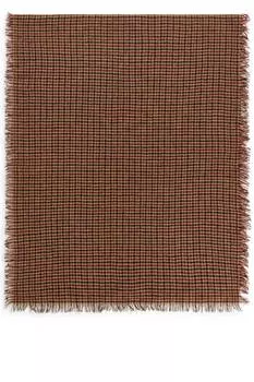 Легкий шерстяной шарф Arket, коричневый