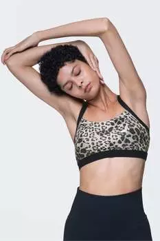 Легкий спортивный бюстгальтер Javari с анималистическим принтом Dorina, мультиколор