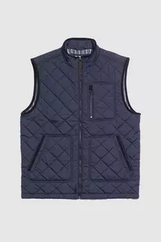 Легкий стеганый жилет Debenhams, темно-синий