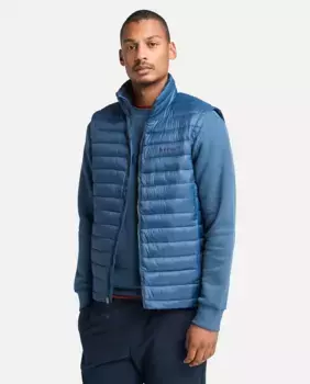 Легкий стеганый жилет из водоотталкивающей ткани для мужчин Timberland, индиго