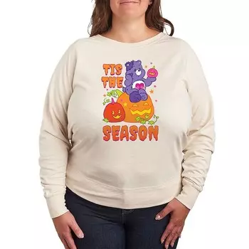Легкий свитшот из френч-терри больших размеров Care Bears Halloween Tis The Season Licensed Character, бежевый