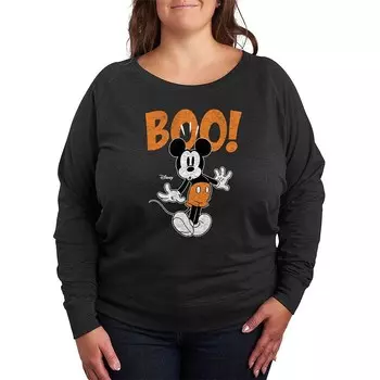 Легкий свитшот из френч-терри Disney's Mickey Mouse Plus Size Boo, цвет Heather Charcoal