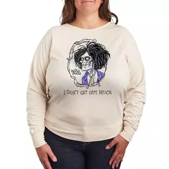 Легкий свитшот из френч терри Disney's Hocus Pocus Plus Size Don't Get Out Much, бежевый