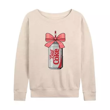 Легкий свитшот из френч-терри для женщин Diet Coke Can Bow Bow Licensed Character, бежевый