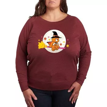 Легкий свитшот из френч терри размера плюс Care Bears Halloween Witch Licensed Character, цвет Heather Dark Red