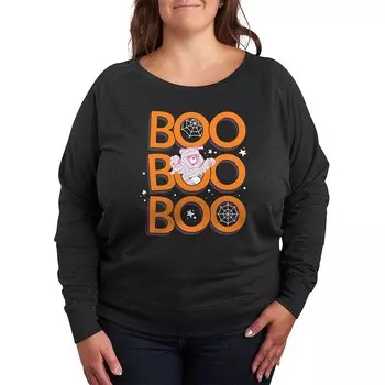 Легкий свитшот из френч терри размера плюс Care Bears Boo Mummy Halloween Licensed Character, цвет Heather Charcoal