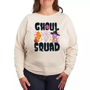 Легкий свитшот из френч терри размера плюс Care Bears Halloween Ghoul Squad Licensed Character, бежевый