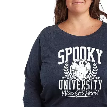Легкий свитшот из френч терри размера Spooky University Licensed Character, цвет Heather Blue
