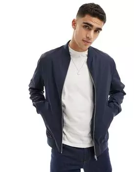 Легкий темно-синий бомбер ASOS DESIGN