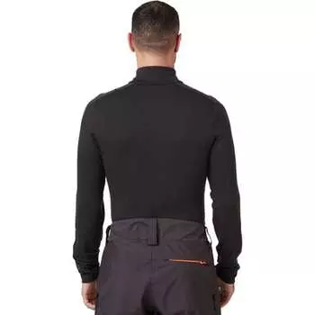 Легкий топ с молнией 1/2 Lifa Merino – мужской Helly Hansen, черный