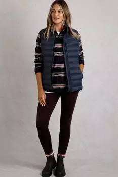 Легкий утепленный жилет Atissa Weird Fish, синий