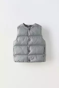 Легкий водоотталкивающий жилет ZARA, серый