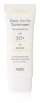Легкий защитный крем для лица SPF 50+ Purito Daily Go-To Sunscreen