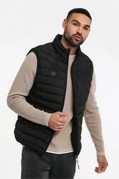 Легкий затененный жилет Threadbare, черный