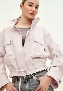 Легкий жакет Funnel Neck Regular Fit Next, сиренево-фиолетовый