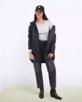 Легкий женский пуховик с капюшоном Tintoretto, черный