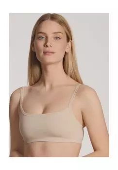 Легкое бюстье для женщин без косточек Eco Sense на тонких бретелях CALIDA, цвет Rose Teint