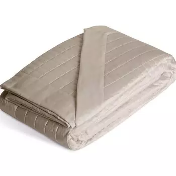 Легкое хлопково-сатиновое одеяло - Изумрудный Lisola, песок, двуспальный