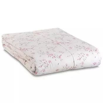 Легкое хлопковое одеяло из перкаля с цветочным узором - Lilibet Blumarine, роза, двуспальный