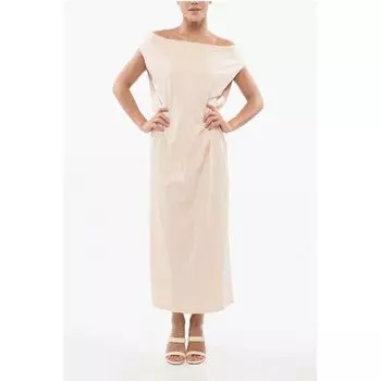 Легкое хлопковое платье MARTIAL с вырезом лодочкой Loulou Studio, мультиколор