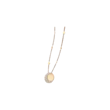 Легкое колье из розового золота с белыми бриллиантами Pasquale Bruni