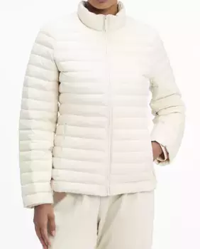 Легкое короткое пальто на молнии Calvin Klein, цвет Crudo