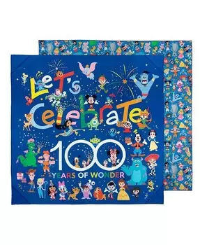 Легкое одеяло Roll and Go в честь 100-летия Baby Disney Bumkins, синий