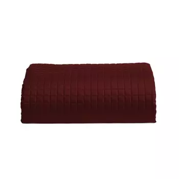 Легкое однотонное хлопково-сатиновое одеяло - Марракеш Creole Home, бордо, односпальный