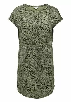 Легкое платье KURZARM PRINT CARAPRIL ONLY Carmakoma, зеленый