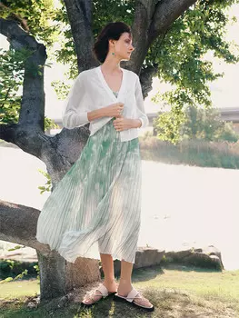 Легкое платье Mai Meng на бретельках, светло-зеленый