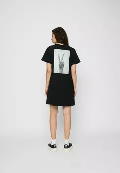 Легкое платье PEACE HAND TEE Mister Tee, черный