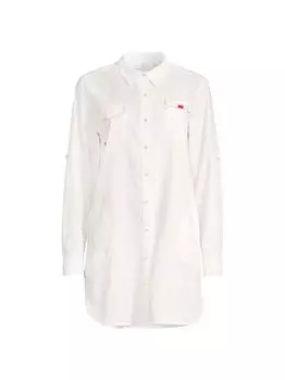 Легкое платье-рубашка Harbour Vineyard Vines, белый