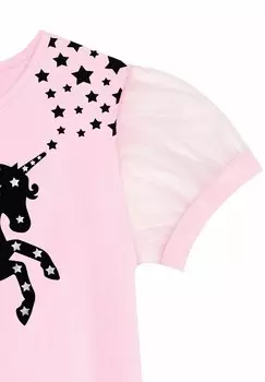 Легкое платье STARS&UNICORN Denokids, розовый