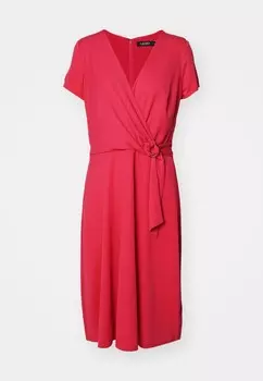 Легкое платье SURPLICE JERSEY DRESS Ralph Lauren, розовый