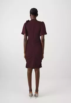 Легкое платье VICLARA BOW SHORT DRESS VILA, темно-красный