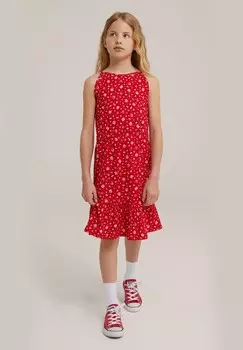 Легкое платье WE Fashion, красный